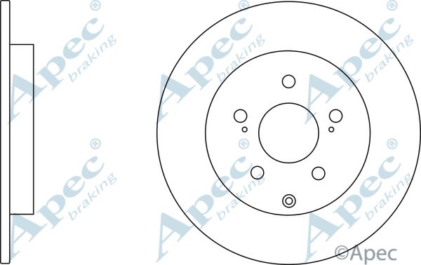 APEC BRAKING Bremžu diski DSK3116